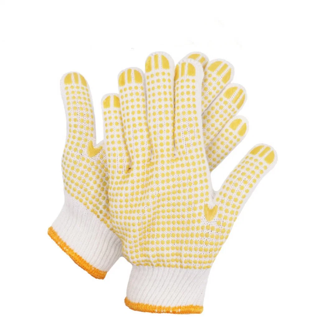 Labor Durable Industrial Gardening Construction Work White 100% Cotton Knitted Gloves