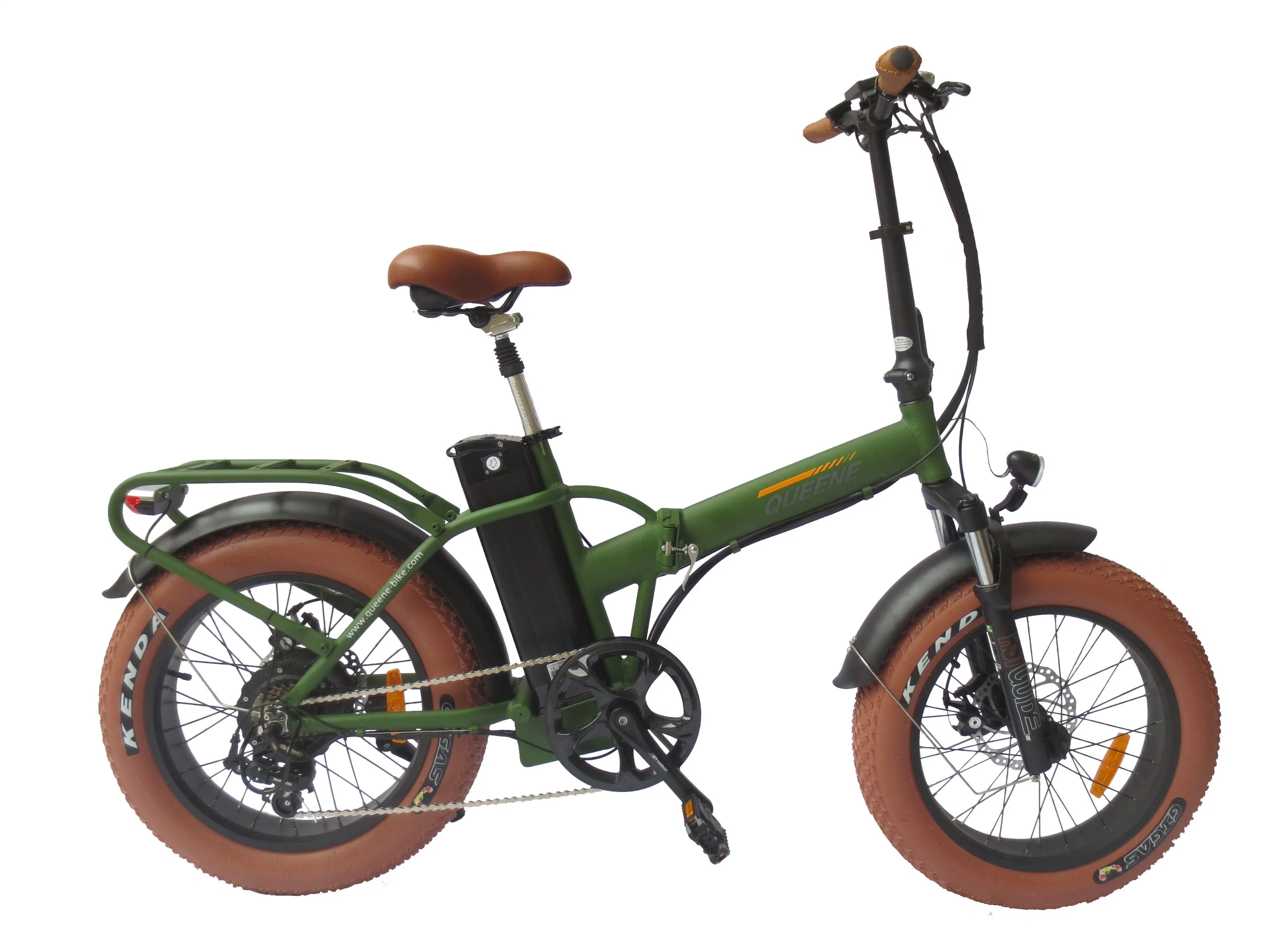 Queene 20 Inch Folding Lithium Battery Snow Bike 7-Speed Fat Tire E-Bike Mini Bicycle Customized Wholesale/Supplier Changeable Bike