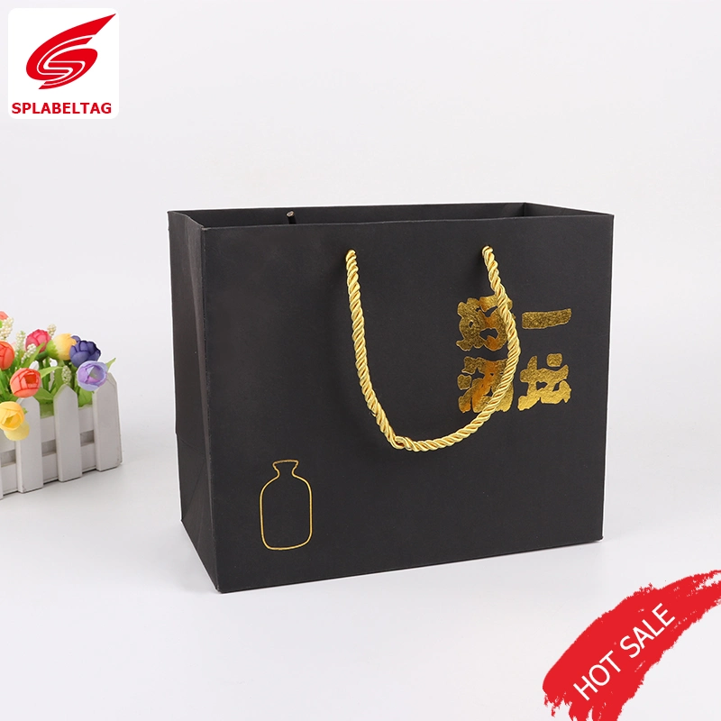 Wholesale/Supplier Various Stamping Fashion Design Paper Bag with Rope