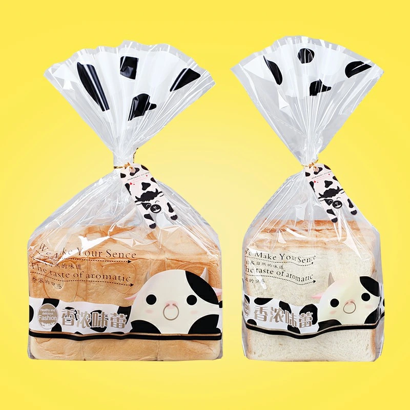 Transparent Toast Square Baked Goods OPP Plastic Bag