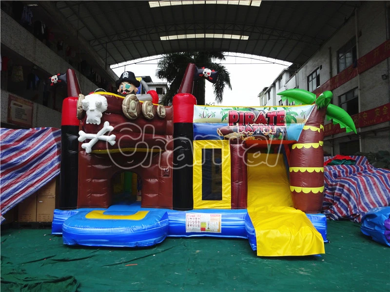 Commercial Outdoor Pirate Slide Combo Bouncy Castle Bouncer Combo Jumper Inflatable Jumping Castle for Sale Chb1450