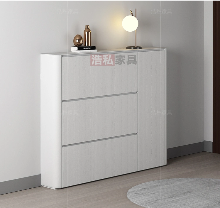 British Style Minimalism Shoe Cabinet in Optional Colors for Homefurniture