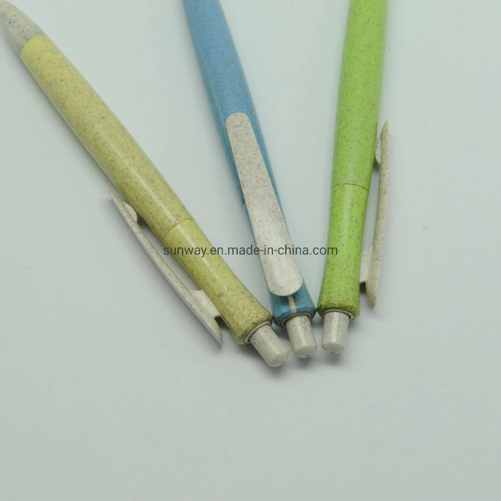 Environmentally Friendly Biodegradable Corn Plastic Ball Pens Blue Ink 1.0mm