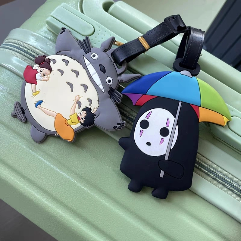 Factory Custom Cartoon Animal 3D Soft PVC Luggage Tag