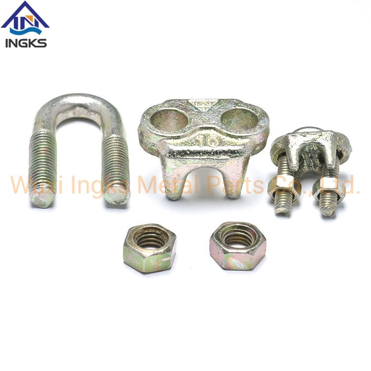 Ingks Supply Hot Sale Carbon Steel U Type a Type DIN741 Wire Rope Clip U Bolt