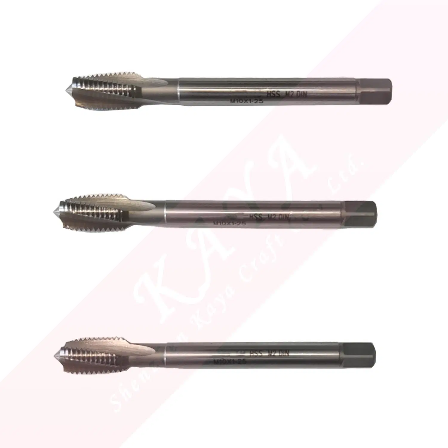 Spiral Flute HSS Machine Taps High Speed Steel Spiral Point Spiral Flute HSS-M2-DIN-M10X1.25