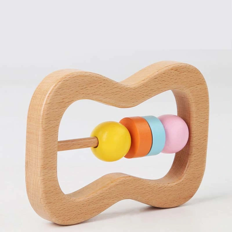 Frühes Lernen Pädagogische Montessori Rattle Hand Bell Orff Musikinstrumente Holzspielzeug