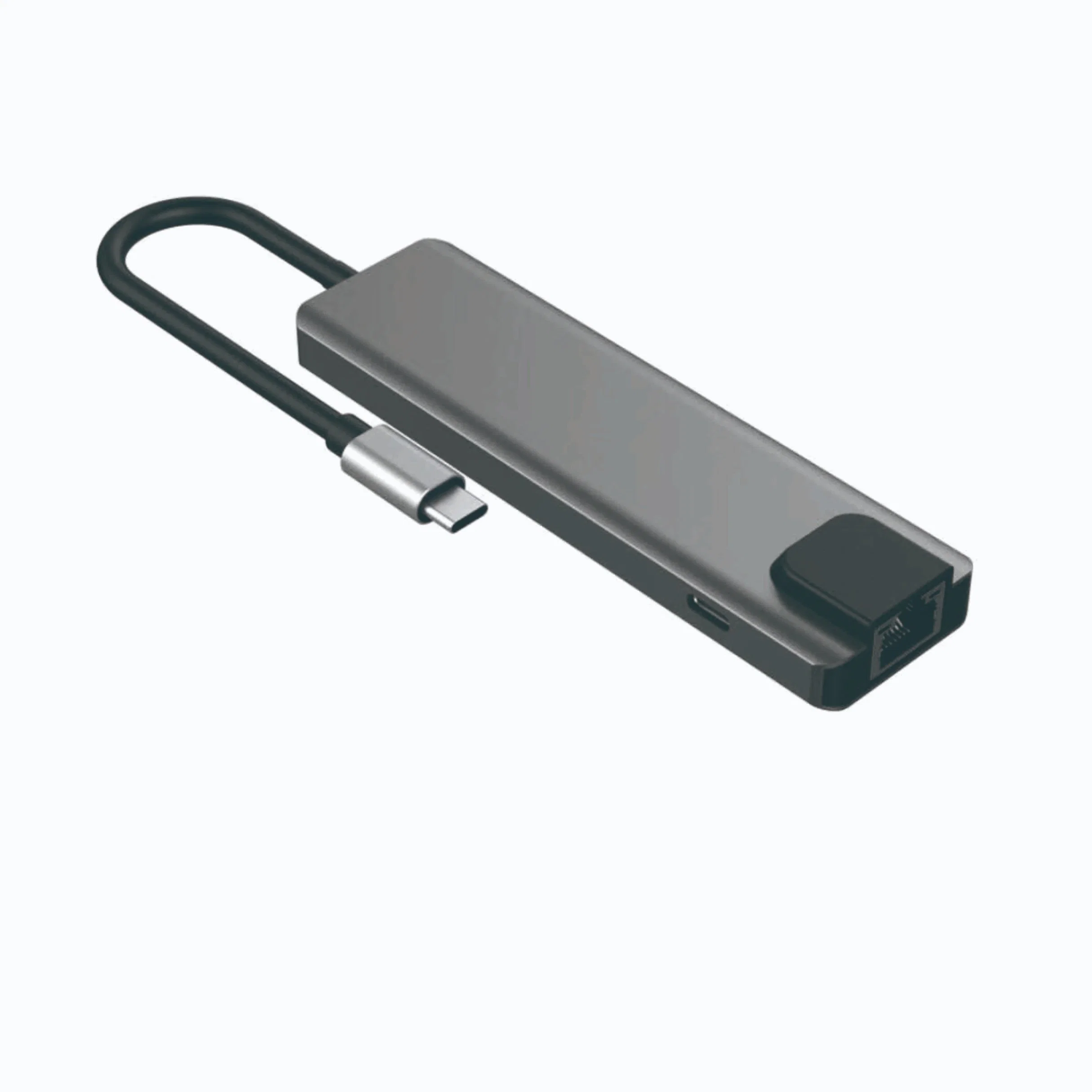 7 Zoll 1 Aluminium USB3,0 USB3,1 USB-C Typ C USB SD TF-Kartenleser HD-Mi Typ-C Hub