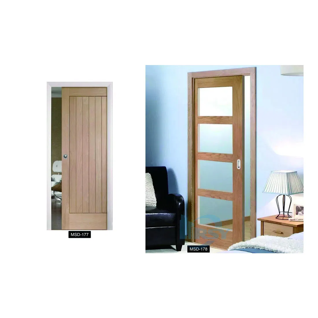 Interior Design Hospitality Interior Solid Wood Doors Painted Bathroom Wooden Pocket Door
