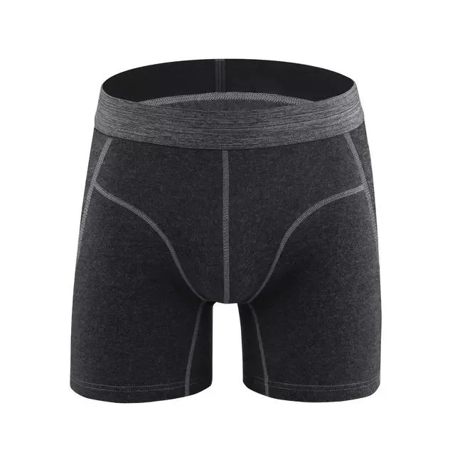 Caleçons boxeurs personnalisés 100 % coton taille haute taille pour hommes