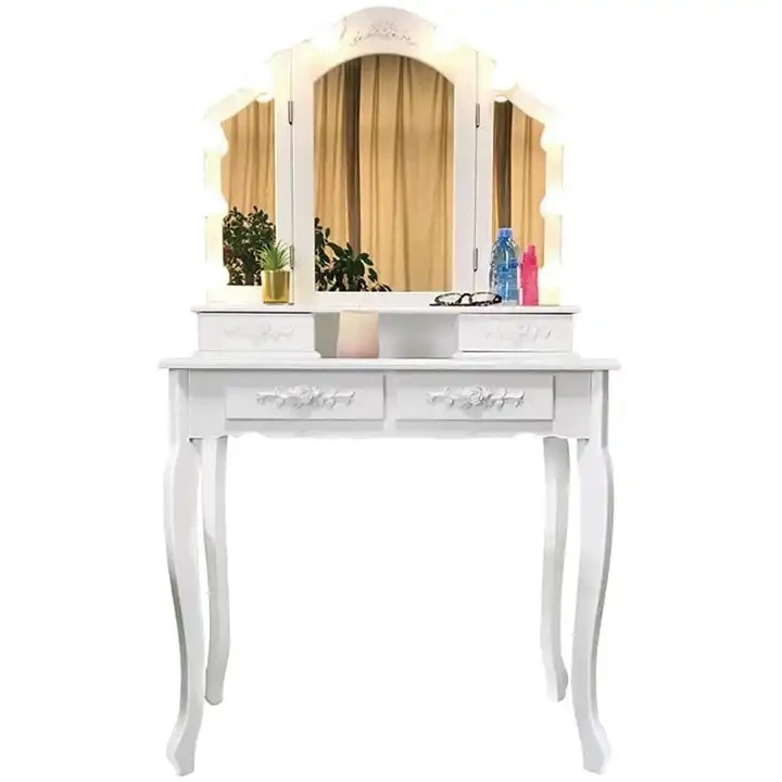 Bed Room Furniture Dressing Table Set with Mirror
