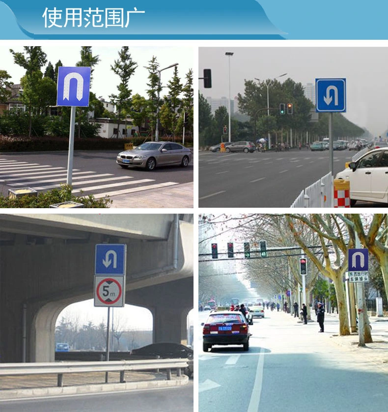 Solar Traffic Road Street Indicator Guideboard Turn Round Change Road Direction Sign