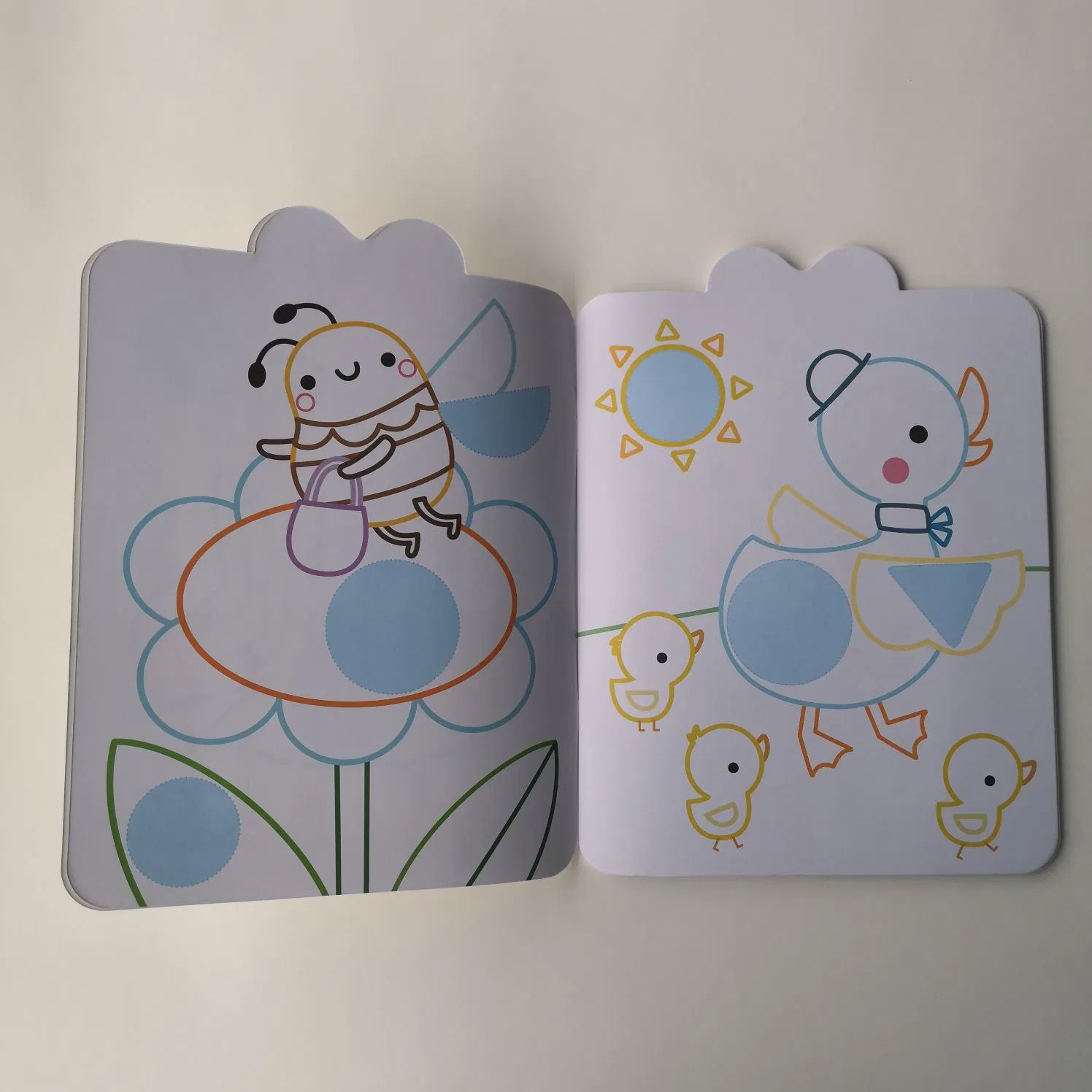 Children Sticker Diecut Coloring Book Printing