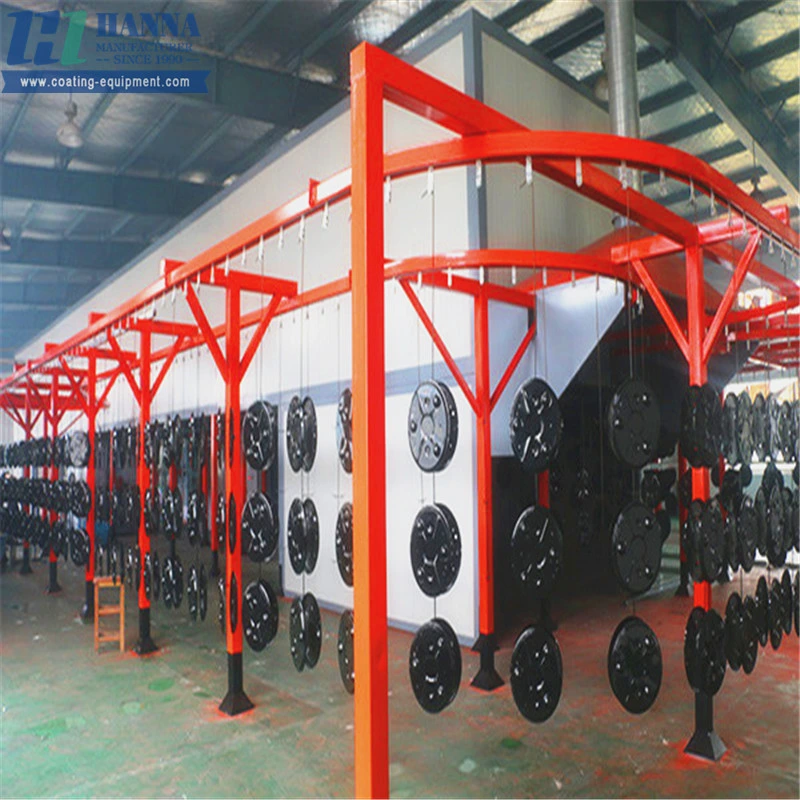 Advanced Electrostatic Spraying Paint Line for Car Rim Products