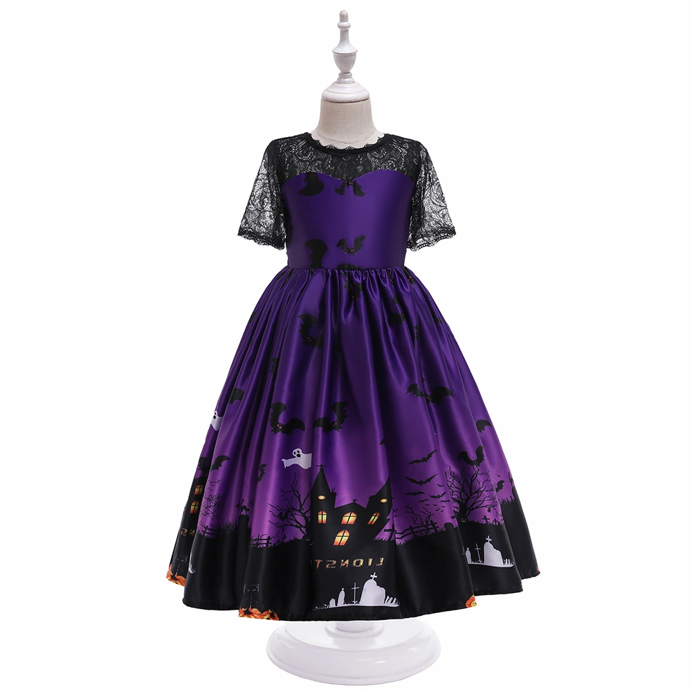 2021 Novo todo dia Hallows vestido desgaste do bebé Puffy Meninas vestido de terceiros