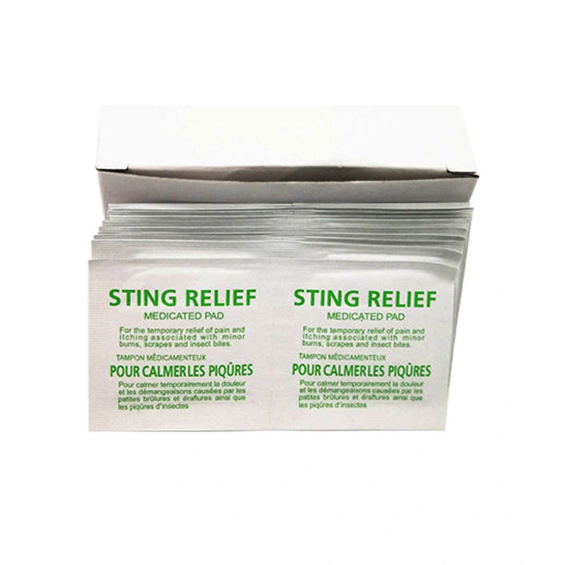 Medical Disposable Sting Relief Pad Breathable Itching No Stimulation Non-Woven Cleaning Sting Relief