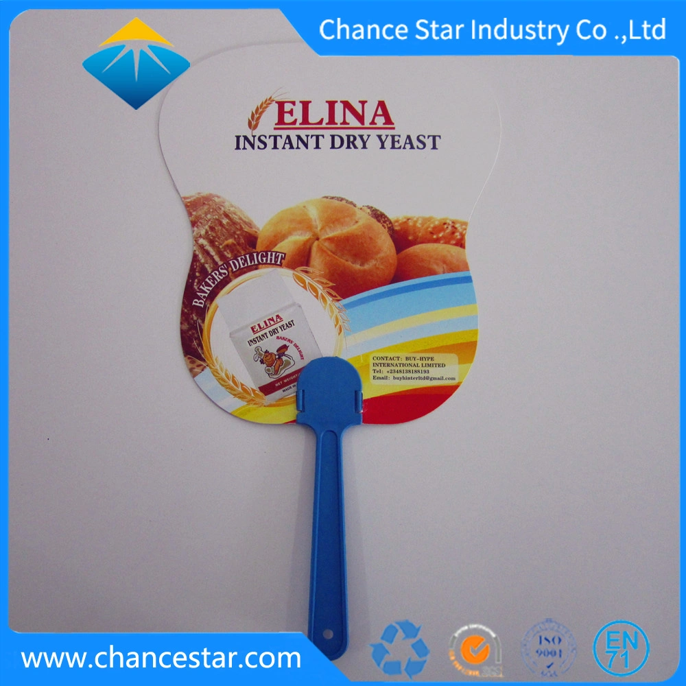 Cheap Giveaway PP Plastic Hand Fan as Advertisement Promotional Gift