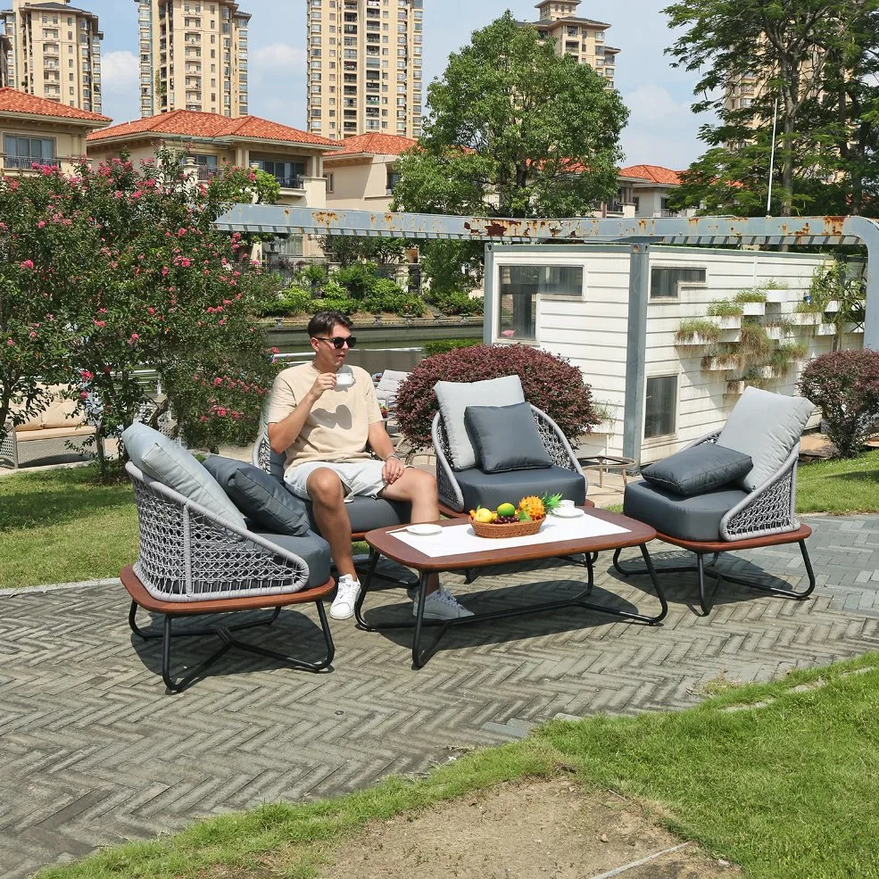 Modern Style Garten Sonnenstube Patio Outdoor Hotel Bistro Home Balkon Sofa-Set Stuhlmöbel