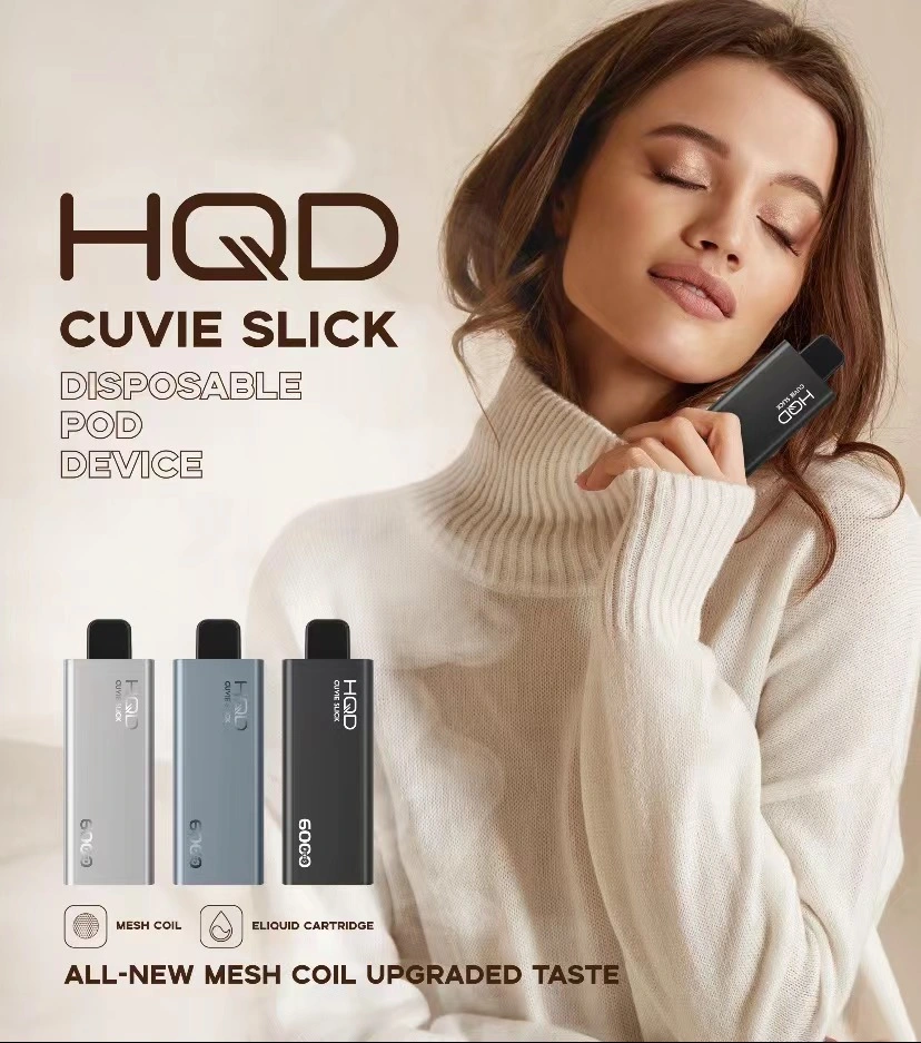 Hqd длился Vape продукт: Puffs Non-Rechargeable Cuive скользких 6000