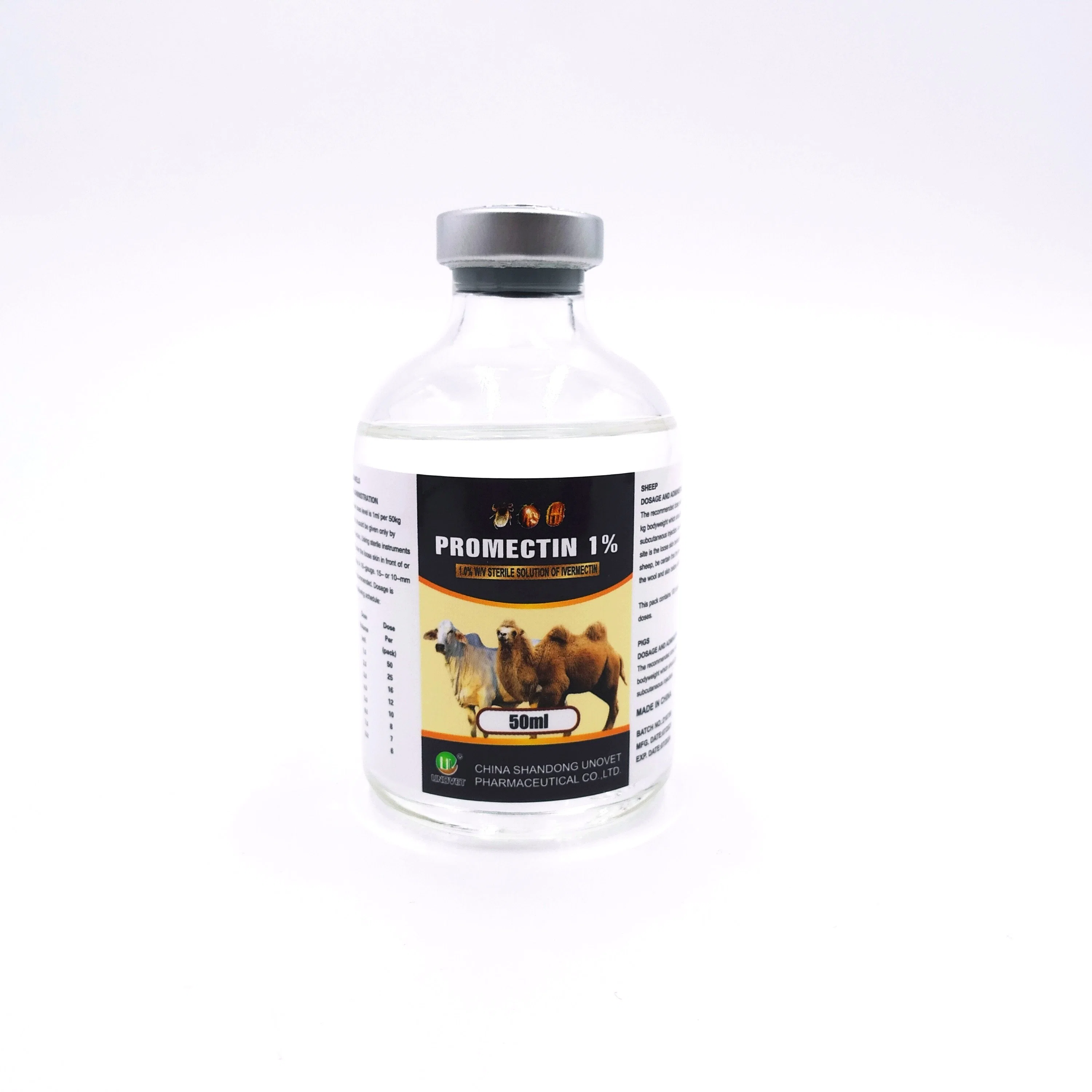 Ivermectin Injection 50ml for Eliminating Mites in Animals