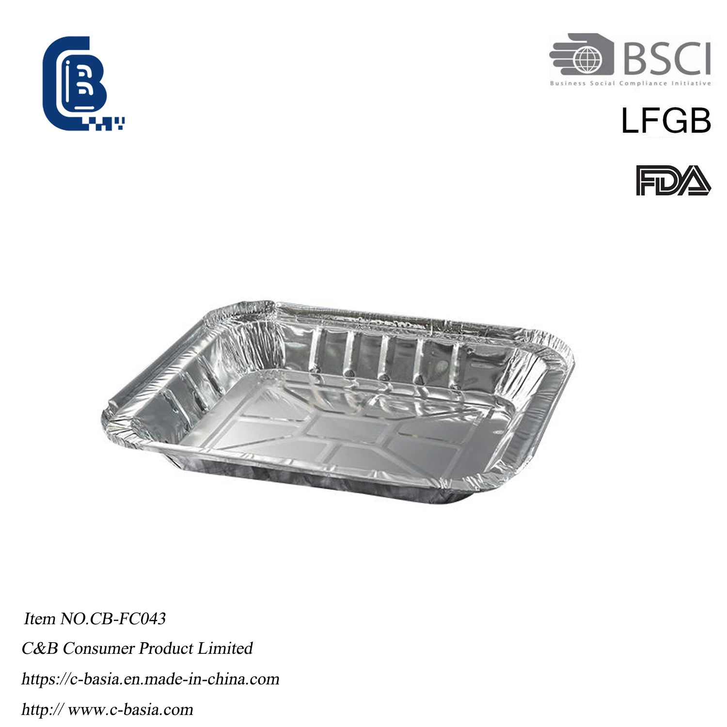 Disposable Aluminum Foil BBQ Grill Baking Food Food Packaging Container