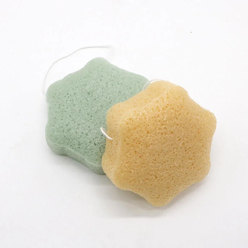 Wholesale/Supplier Six-Pointed Star Shape Cleansing Sponge Facial Body Konjac Sponge