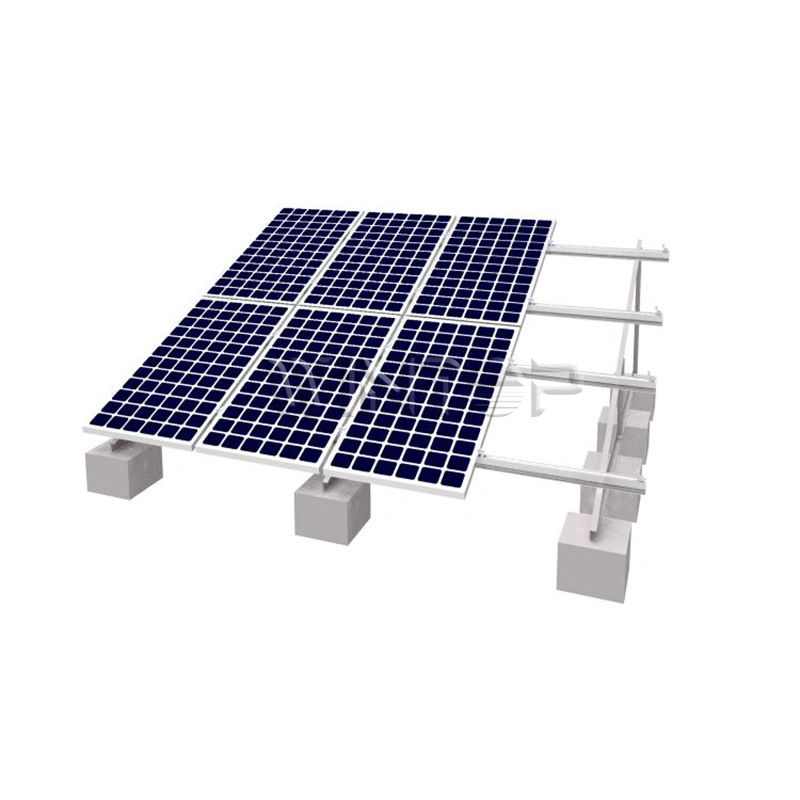 Concrete Solar Mounting Support for Flat Roof