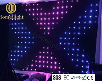 DMX512 Control RGB LED Vison Curtain RGB Full Color Backdrop for Bar Party DJ