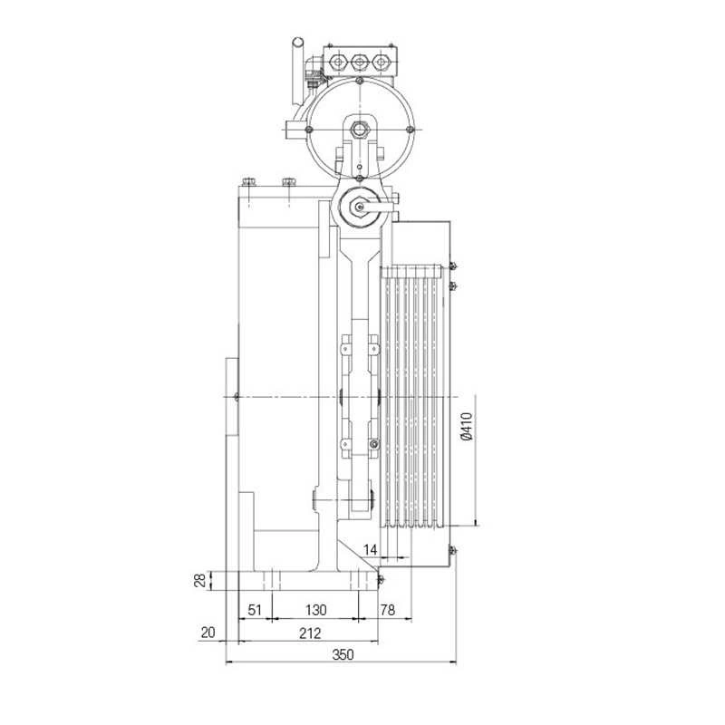 Xinda Host Wwty5 Series Permanent Magnet Synchronous Gearless Elevator Traction Machine