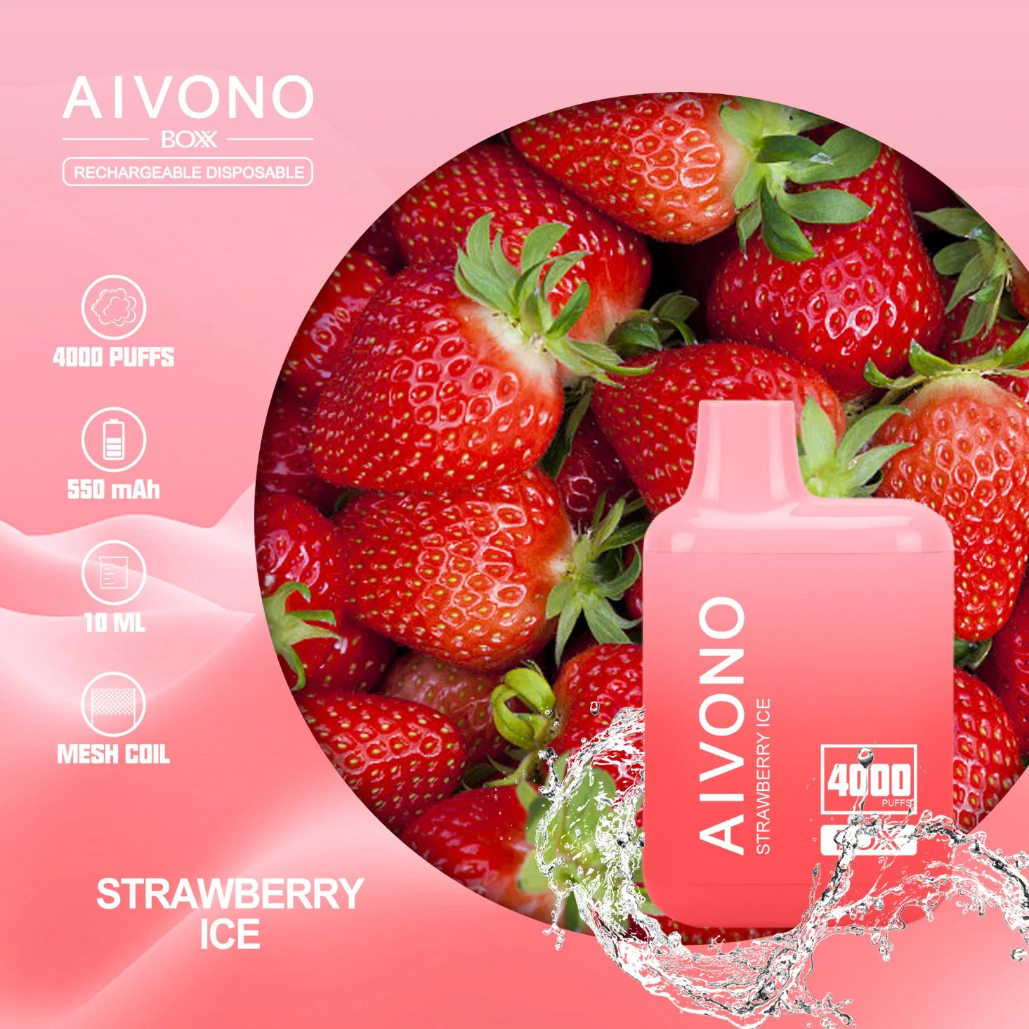 vape Atomizer Original Hot Sell Vaper Pot Aivono 4000 Puff Disposable/Chargeable Electronic Cigarette 10ml Oil Factory Atomizer Pot Wholesale/Supplier