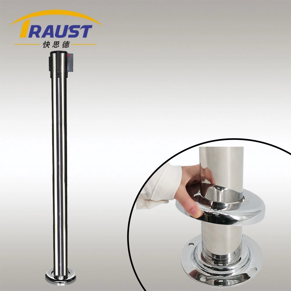 Traust Line Crowd Control Queuing Retractable Belt Posts Barrier Stanchion