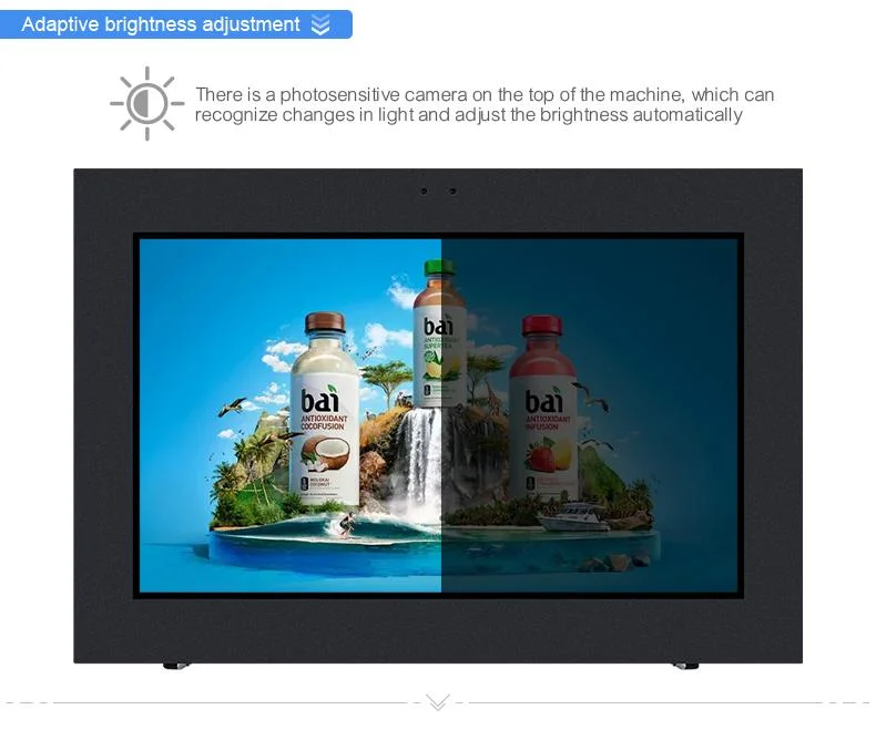 32inch LCD Multi-Touchscreen-Outdoor-Werbung Kiosk IP55 Wand Befestigen Sie wasserdichte Digital Signage und Displays