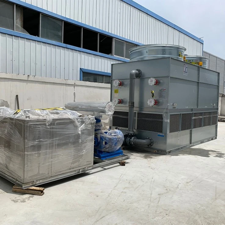 Customized Fan Motor Power Closed Counter Flow Water Chiller System Cooling Tower