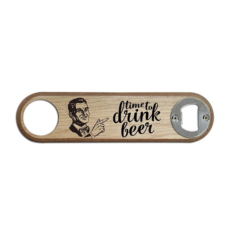 Custom Wood Bar Blade Beer Bottle Opener