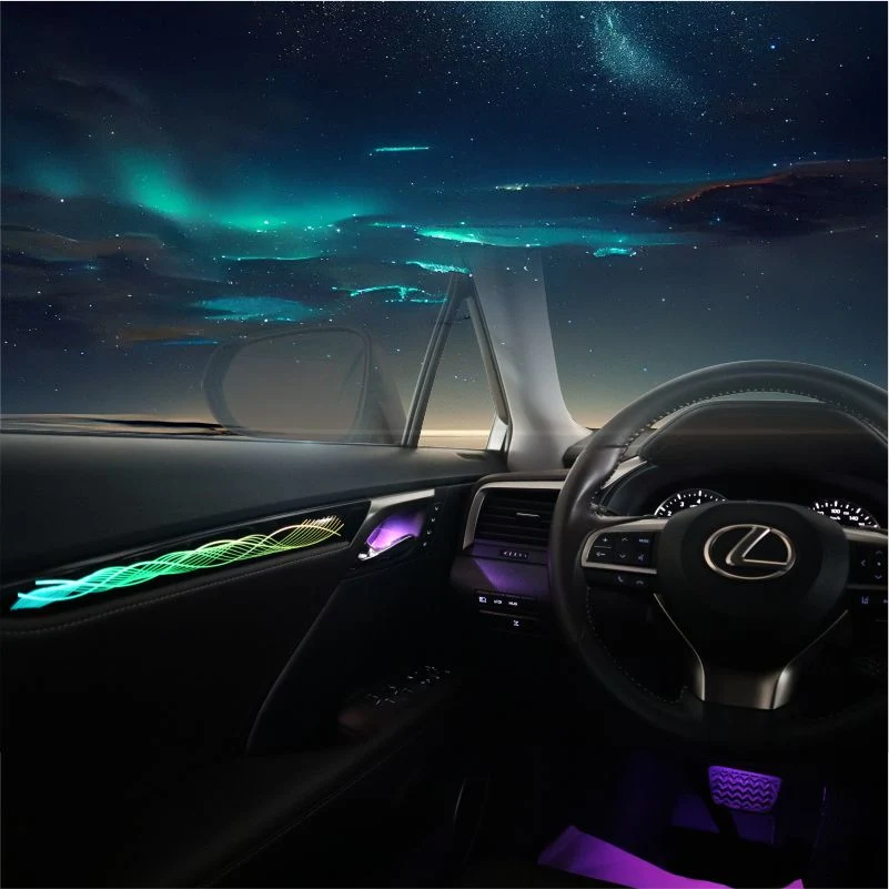 Original Factory Custom Nuevo automóvil RGB Multi colores decoración de coches LED Ambiente