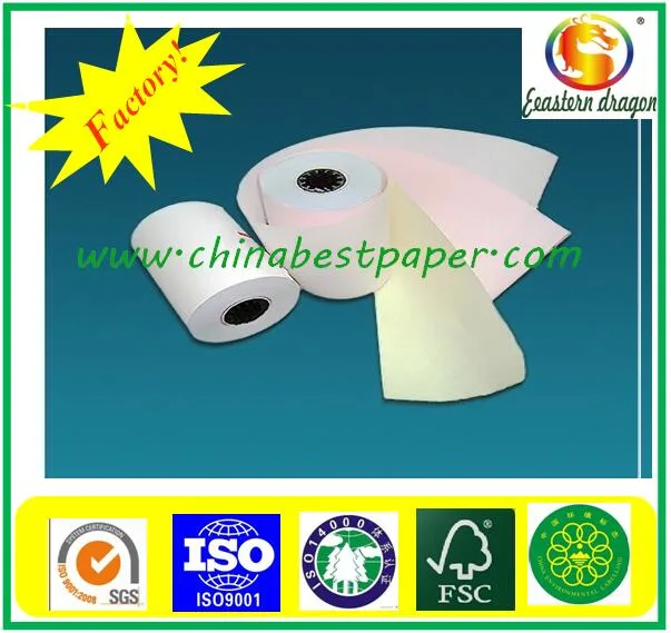 High quality/High cost performance NCR Computer Form Pin Mailer Roll Carbonless Paper