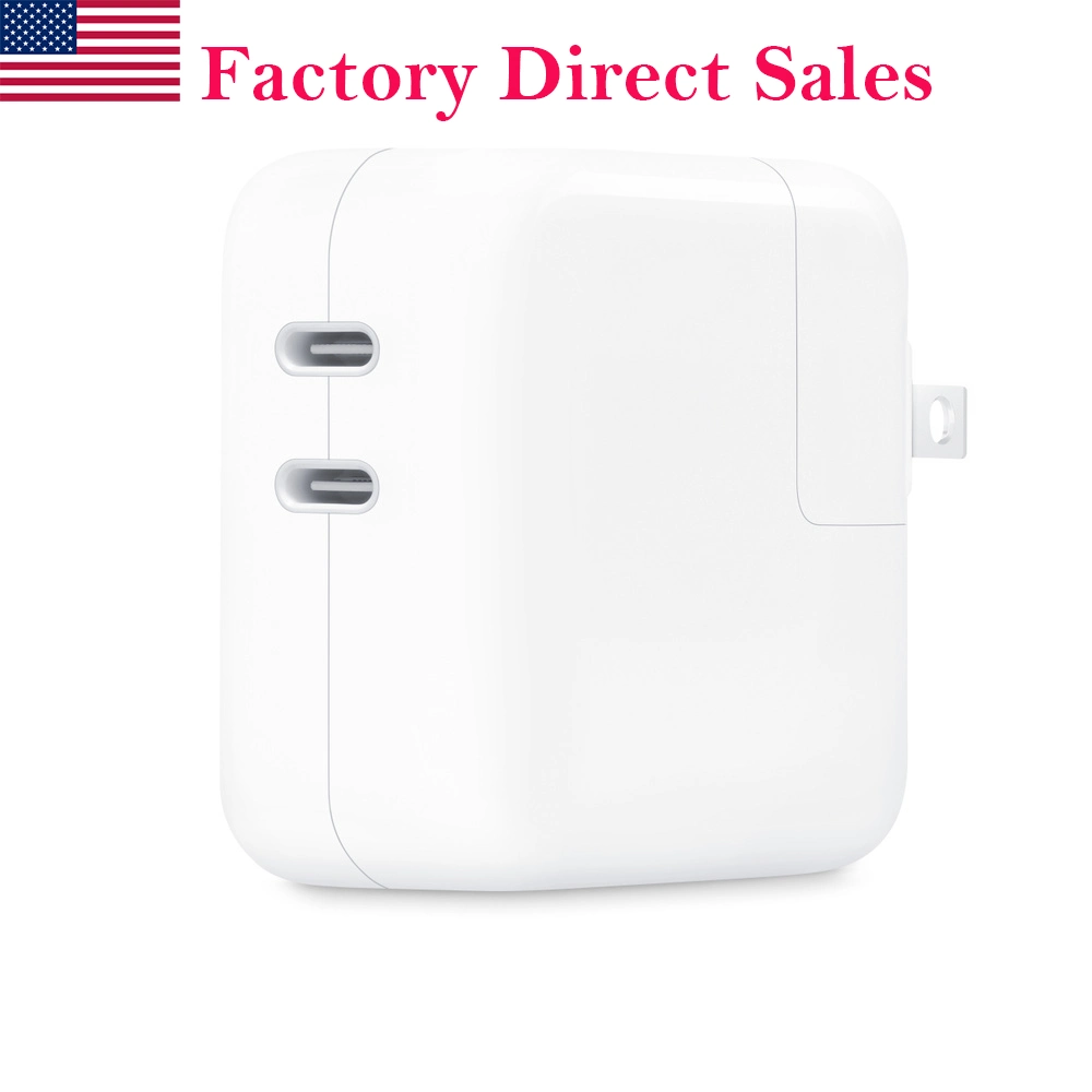 New 35W Dual USB-C Port Compact Power Adapter Fast Charger for Laptop Adapters Samsung S23 Charger for Android Phones