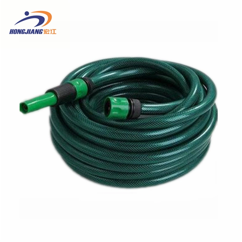 25FT 50FT 75 100FT Flexible Irrigation Fibre Braided Garden Hose 12mm 16 19 25mm PVC Garden Water Hose Pipe with Brass Fitting