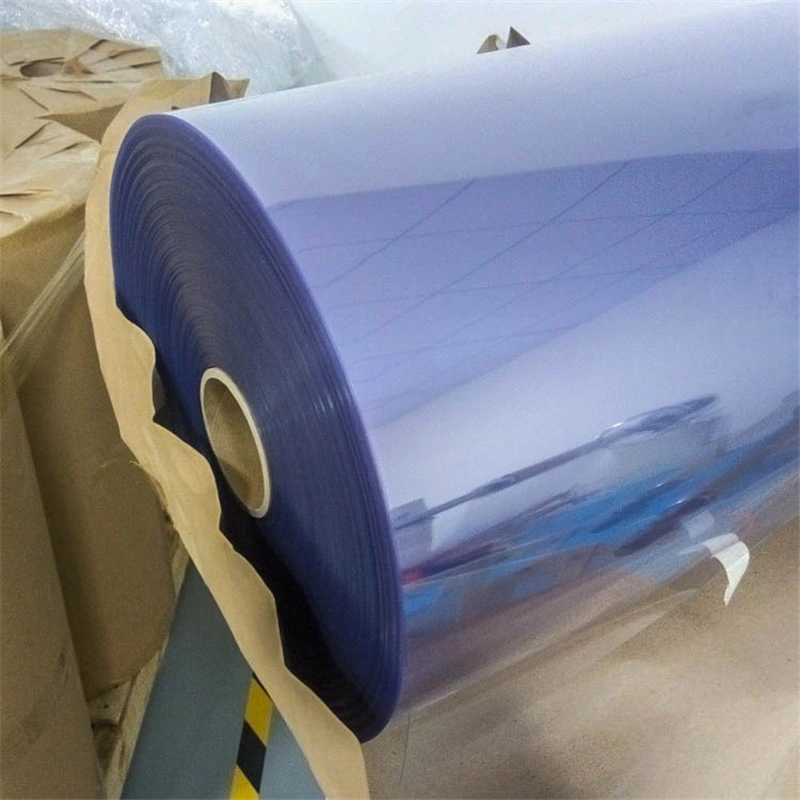 2mm 3mm 4mm 5mm Folha de Rolo de Plástico PET PVC Transparente Rígido e Flexível para Moldagem a Vácuo Transparente