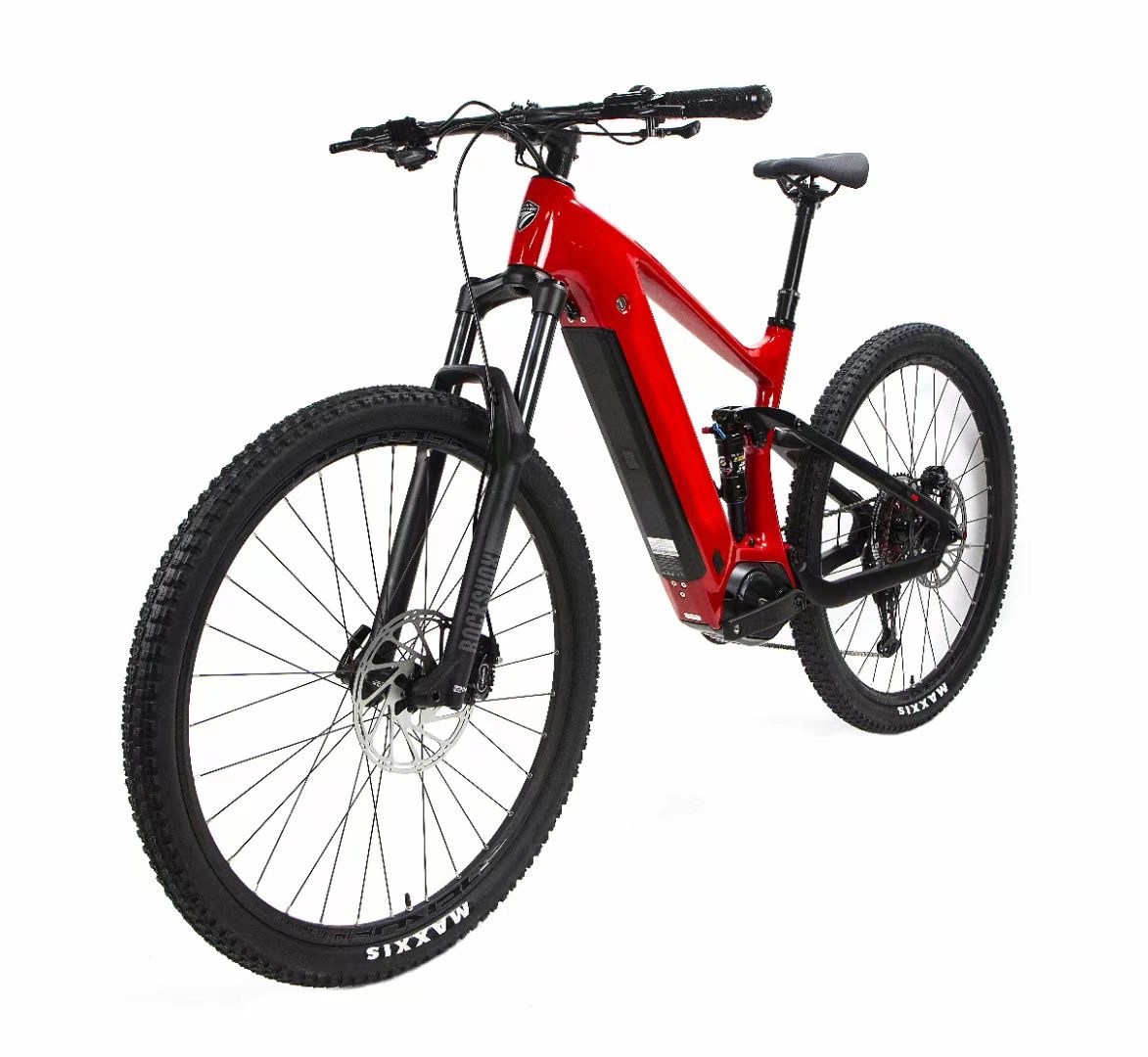 Galaxy Carbon Fiber Bafang 500W MID Drive CE Certification Full Suspension Mountain Electric Bike for Adults