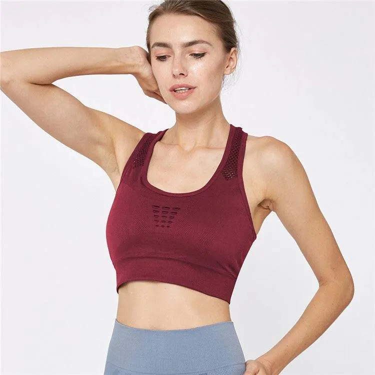 Ausgezeichnete Qualität Großhandel Sportswear BH, High Elastic Frauen Push-up Sport Wear BH