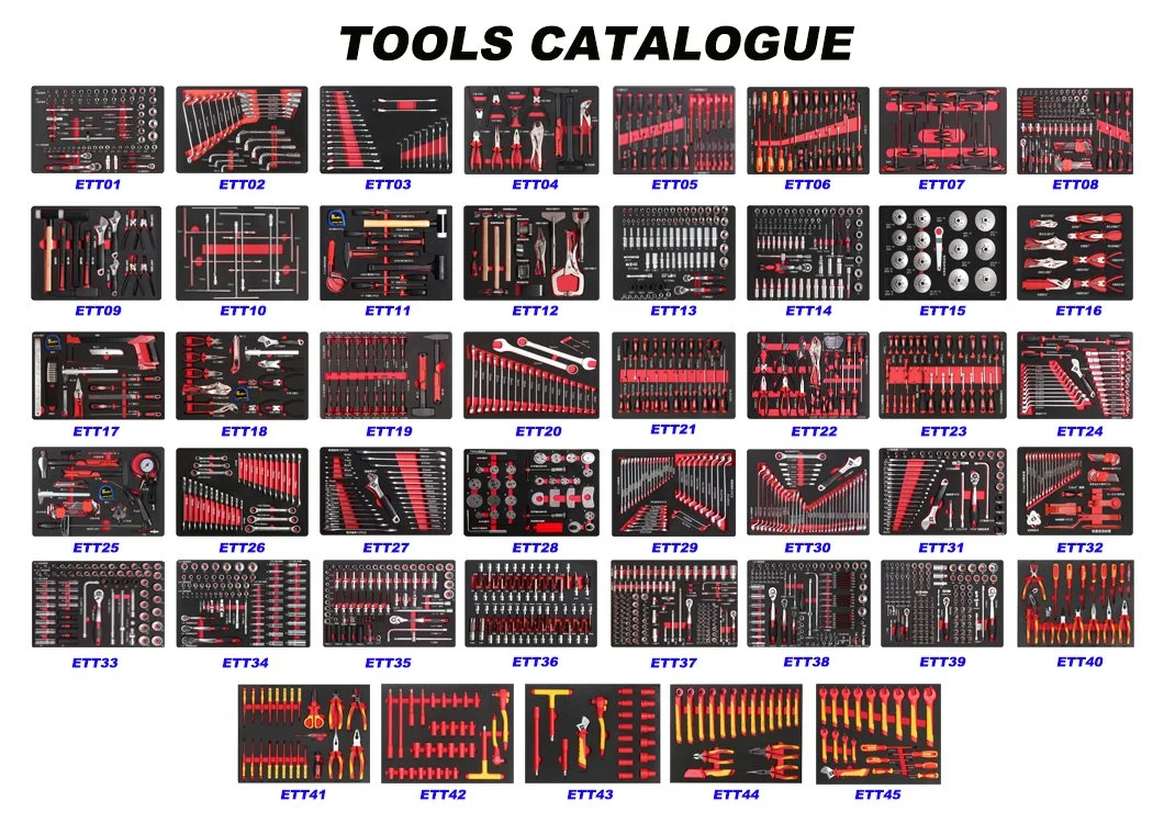 GoldenLine diferentes herramientas de mano para la reparación de coches Herramientas CRV Conjuntos