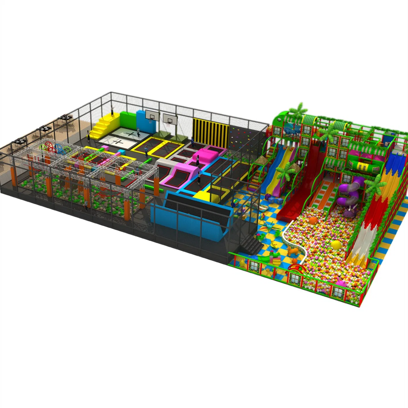 Factory Hot Sale Playground Jumping Equipment Trampoline Park