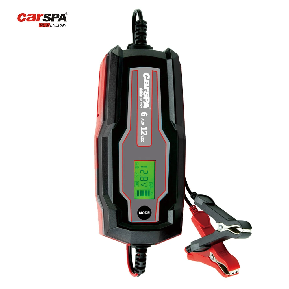 A carga rápida potência elevada Smart 6V 12V Auto RepairSTD,AGM,GEL,LFP,STD Carregador de bateria 6um carro Trickle Carregador da Bateria