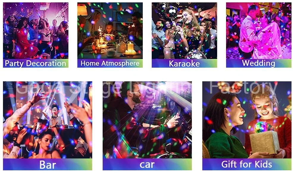 Magic Bar Night Club DJ Party Star Mini Stage RGB Music LED Christmas Projector Disco Laser Lighting for Sale