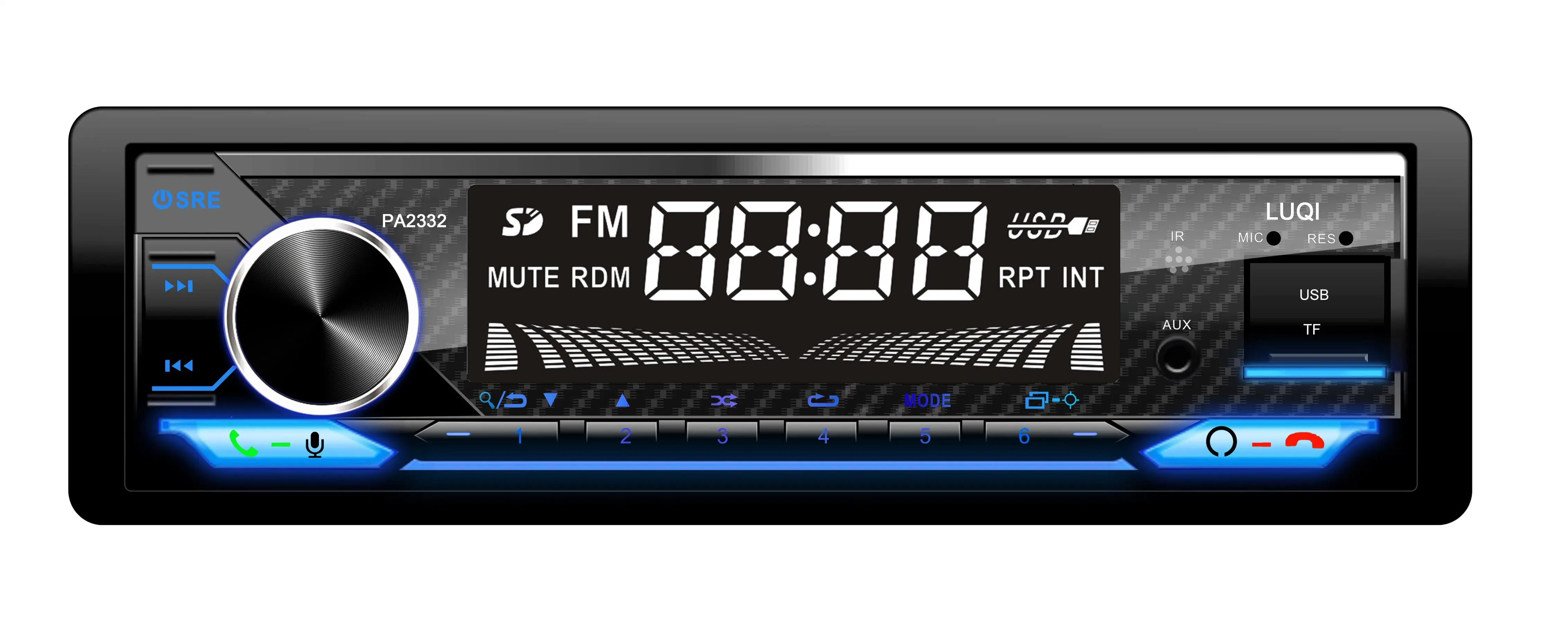 1 DIN LCD-Bildschirm Car MP3 Audio mit Bluetooth