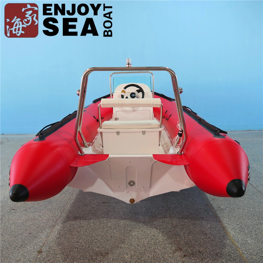 Rib Fishing Rigid Inflatable Aluminum Rubber Yacht Canoe Rowing Motor FRP Speed Rescue Sport Boat Sea Boat 4.3m Cheap Price