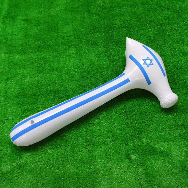 PVC Inflatable Stick Israel Series Blow Hammer Toy Israel Palm Inflatable Gift