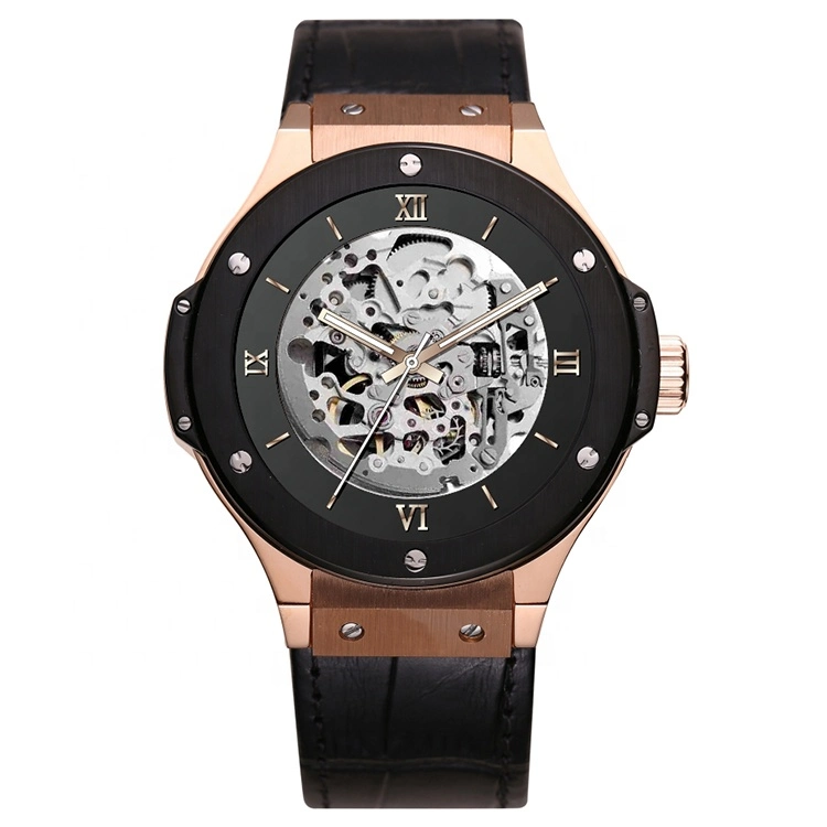 Luxury Tourbillon Watch transparent Watch Sapphire Case Watch
