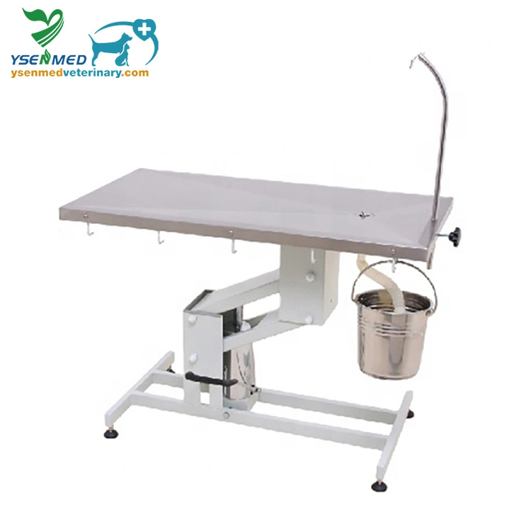 Ysft-871e-T Medical Equipment Vet Electric Operating Table with Tissue Tray